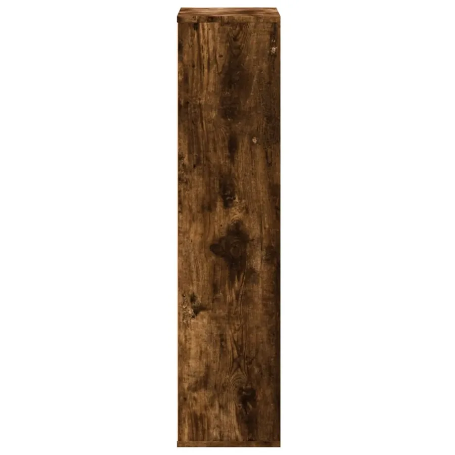 Bibliothèque chêne fumé 50x25x105 cm bois d'ingénierie - 5