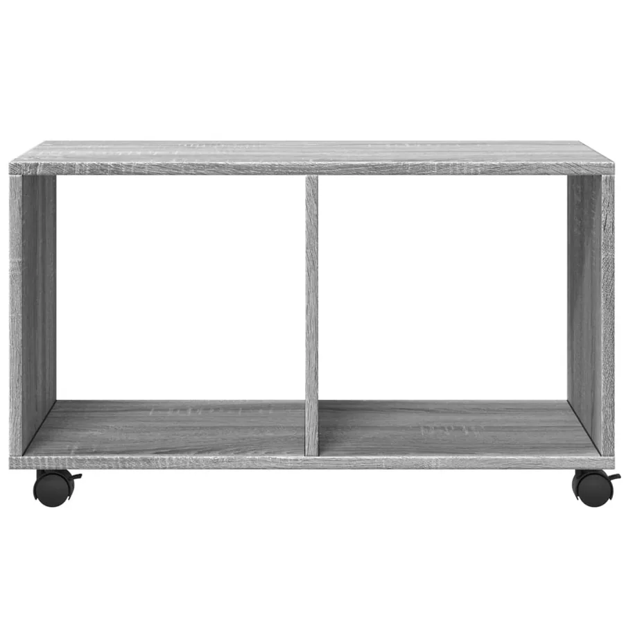 Armoire roulante sonoma gris 72x33x42,5 cm bois d'ingénierie - 5