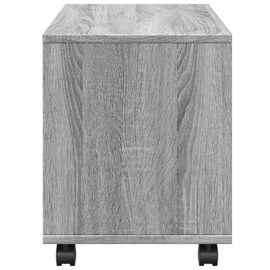 Armoire roulante sonoma gris 72x33x42,5 cm bois d'ingénierie - 6