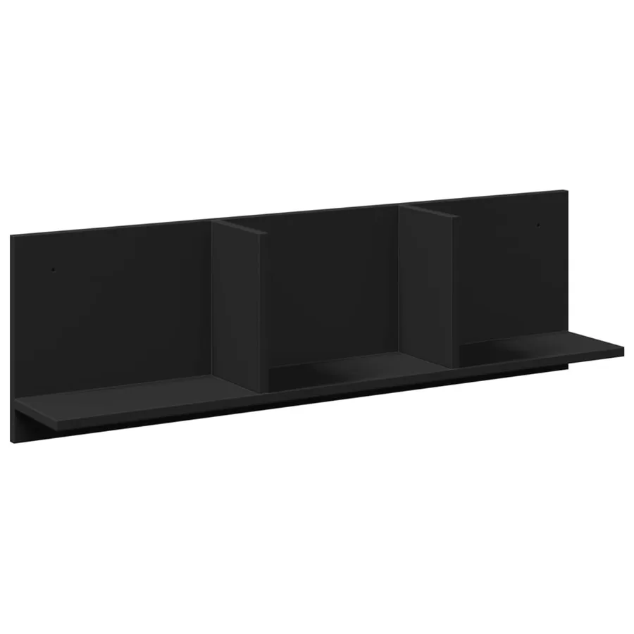 Armoire murale 100x16,5x30 cm noir bois d'ingénierie - 2