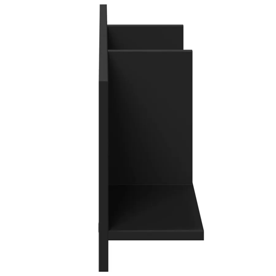 Armoire murale 100x16,5x30 cm noir bois d'ingénierie - 5
