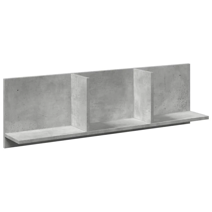 Armoire murale 100x16,5x30 cm gris béton bois d'ingénierie - 2
