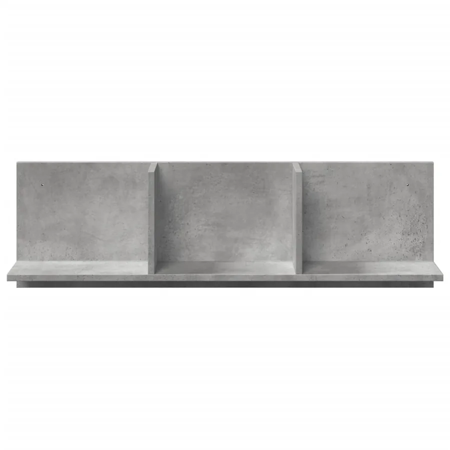 Armoire murale 100x16,5x30 cm gris béton bois d'ingénierie - 4