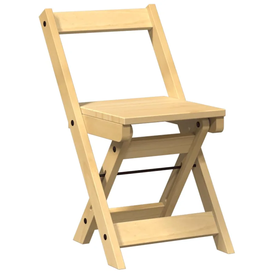 Chaises à manger pliables lot de 4 Corona bois massif de pin - 4