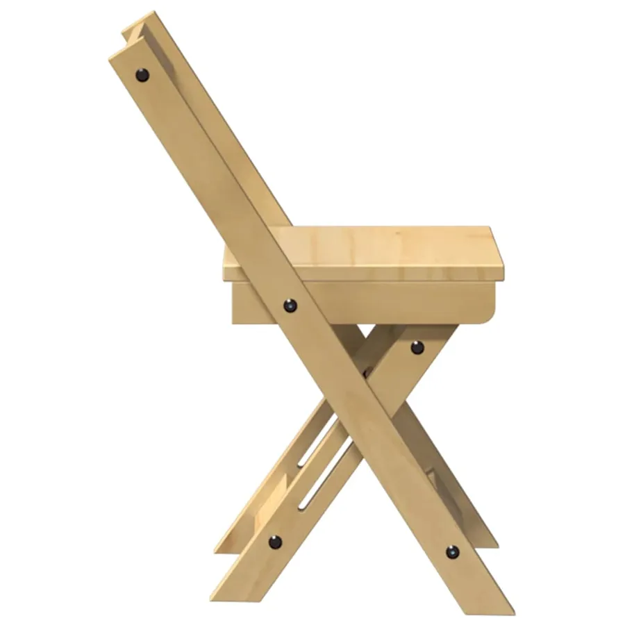 Chaises à manger pliables lot de 4 Corona bois massif de pin - 6
