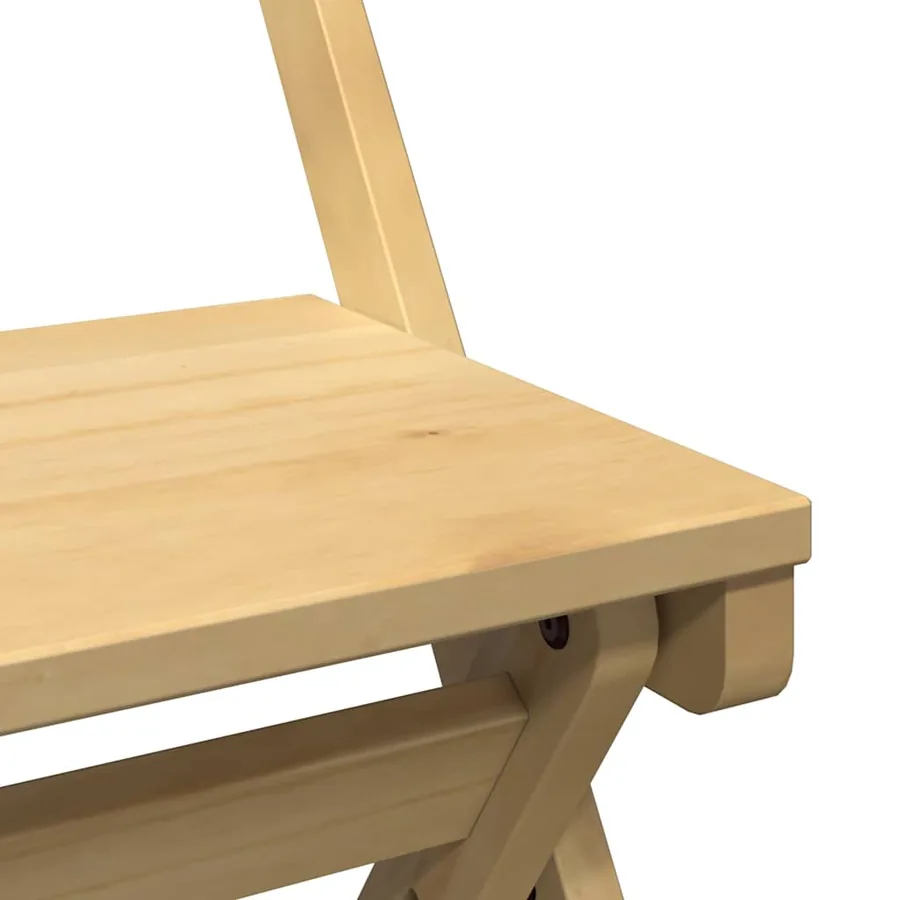 Chaises à manger pliables lot de 4 Corona bois massif de pin - 9