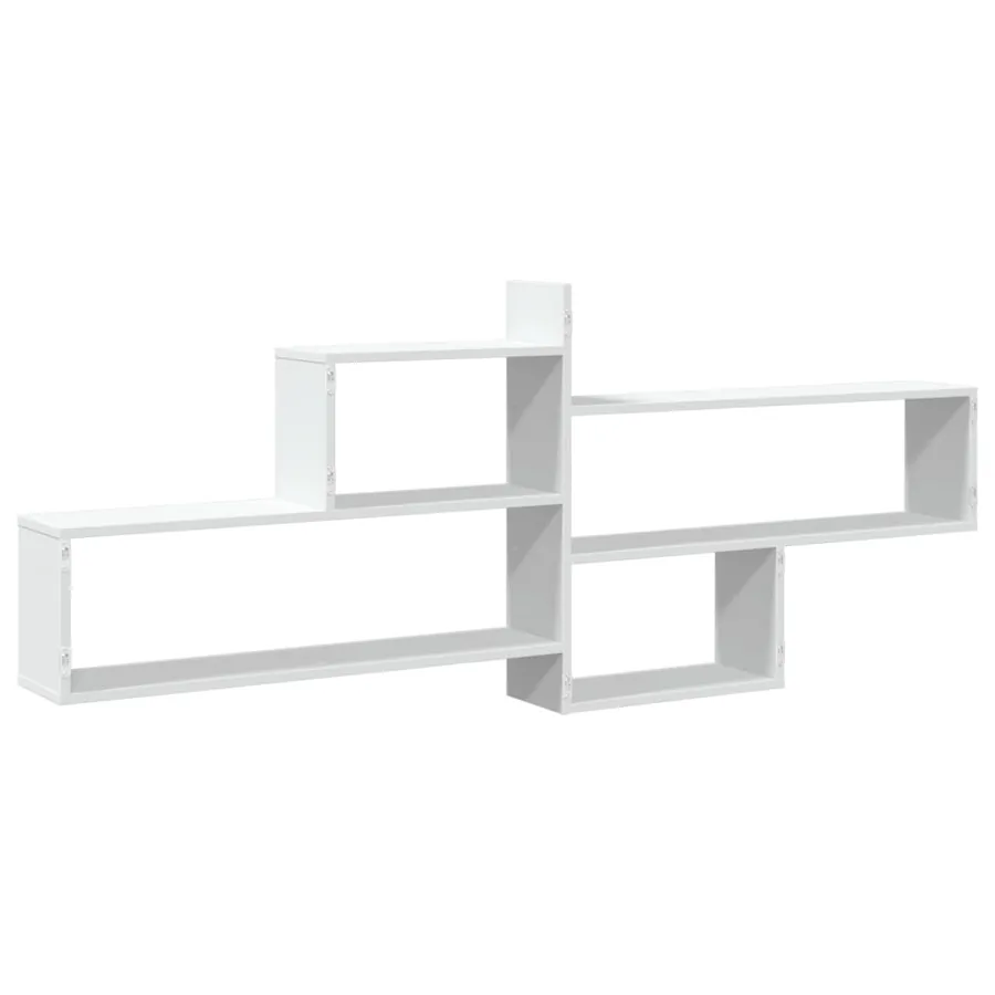 Étagère murale blanc 167,5x18x68 cm bois d'ingénierie - 6