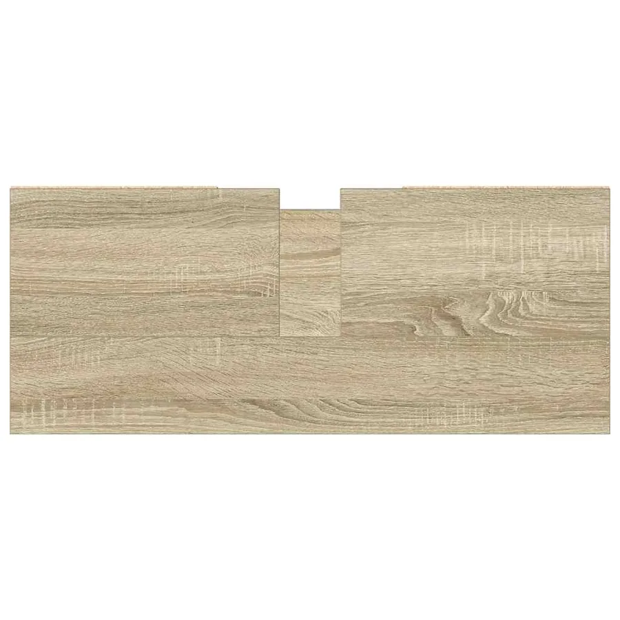 Armoire salle de bain chêne sonoma 80x33x60cm bois d'ingénierie - 6