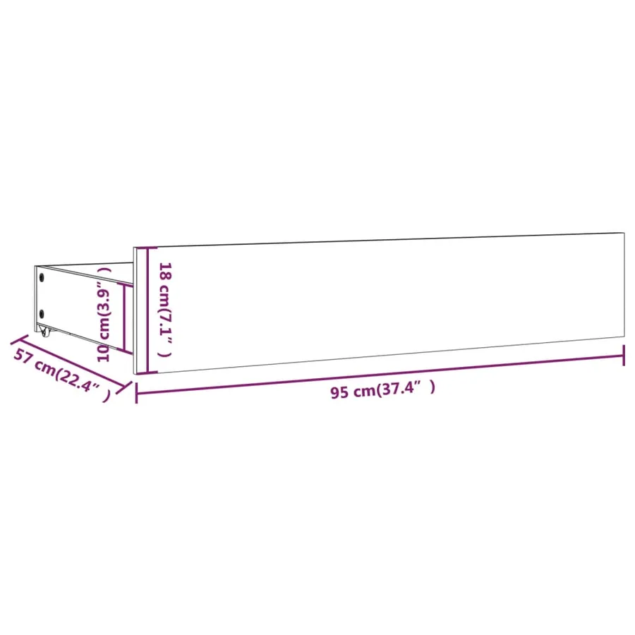 Cadre de lit sans matelas avec tiroirs blanc - 12