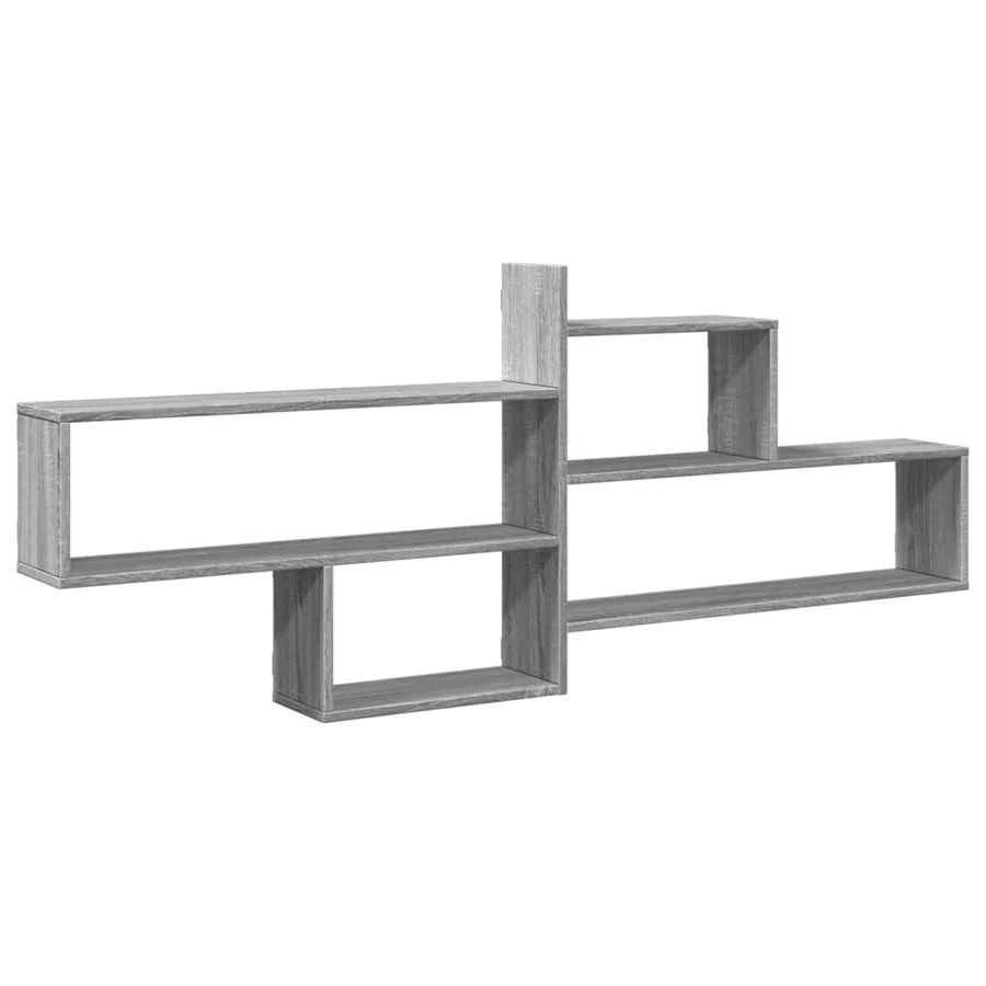 Étagère murale sonoma gris 167,5x18x68 cm bois ingénierie - 2