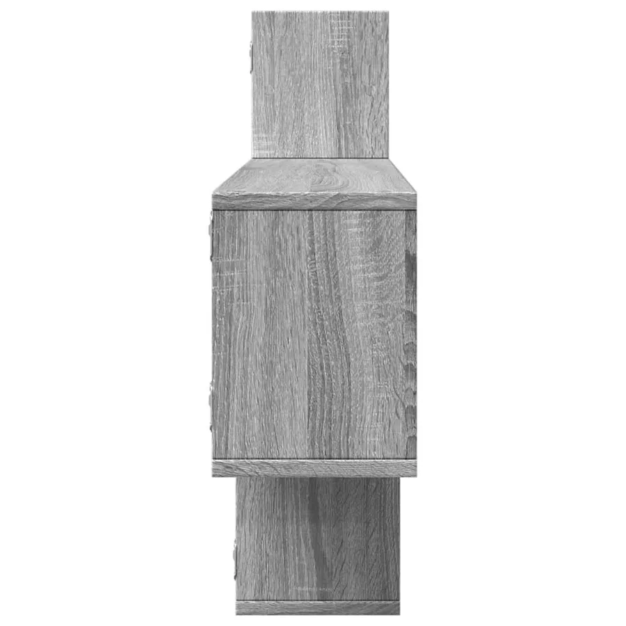 Étagère murale sonoma gris 167,5x18x68 cm bois ingénierie - 5