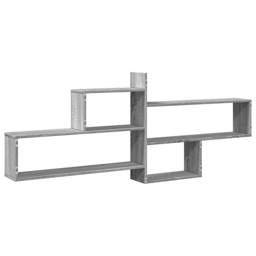 Étagère murale sonoma gris 167,5x18x68 cm bois ingénierie - 6