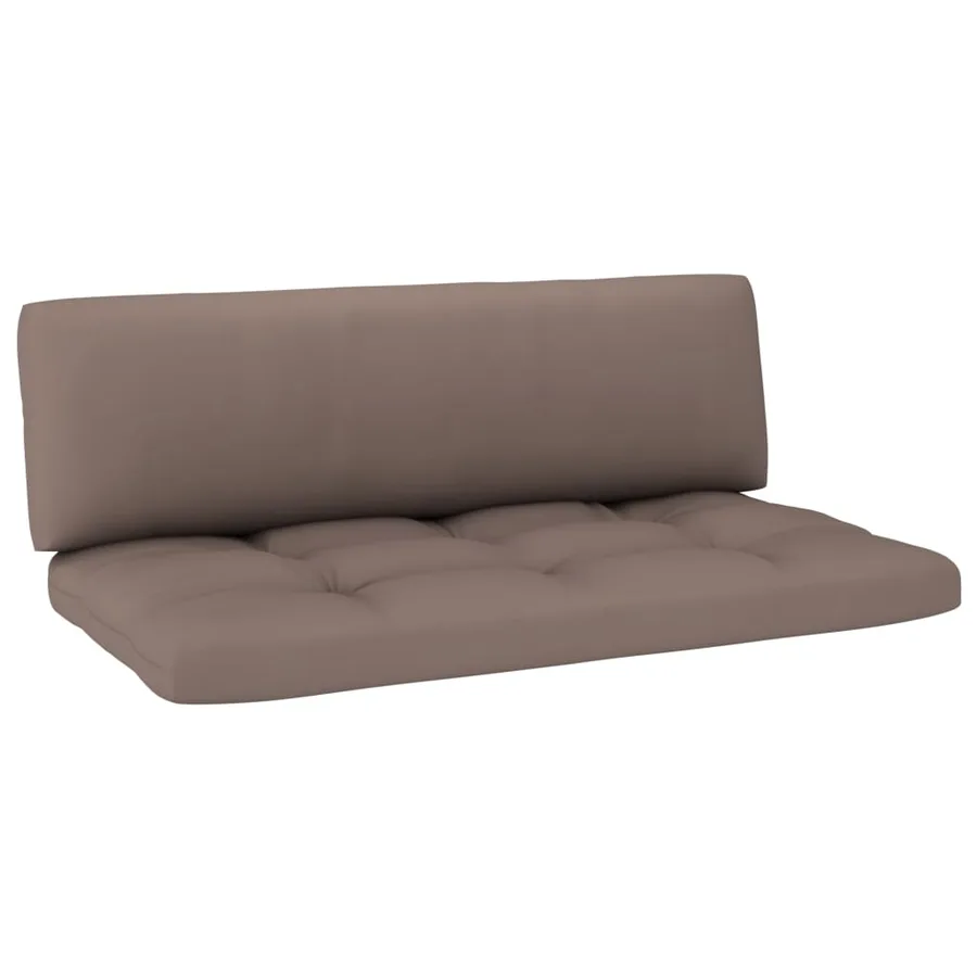 Canapé central palette de jardin Blanc Bois de pin imprégné - 5