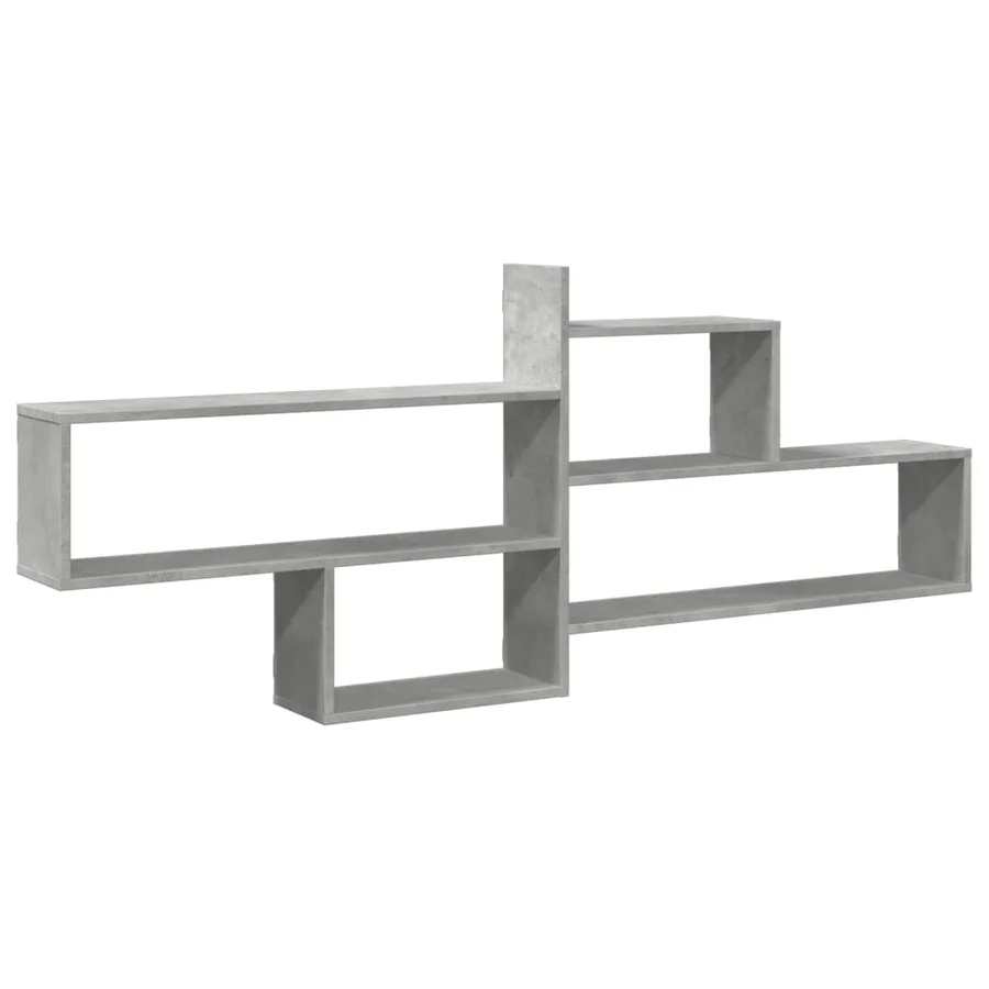 Étagère murale gris béton 167,5x18x68 cm bois d'ingénierie - 2
