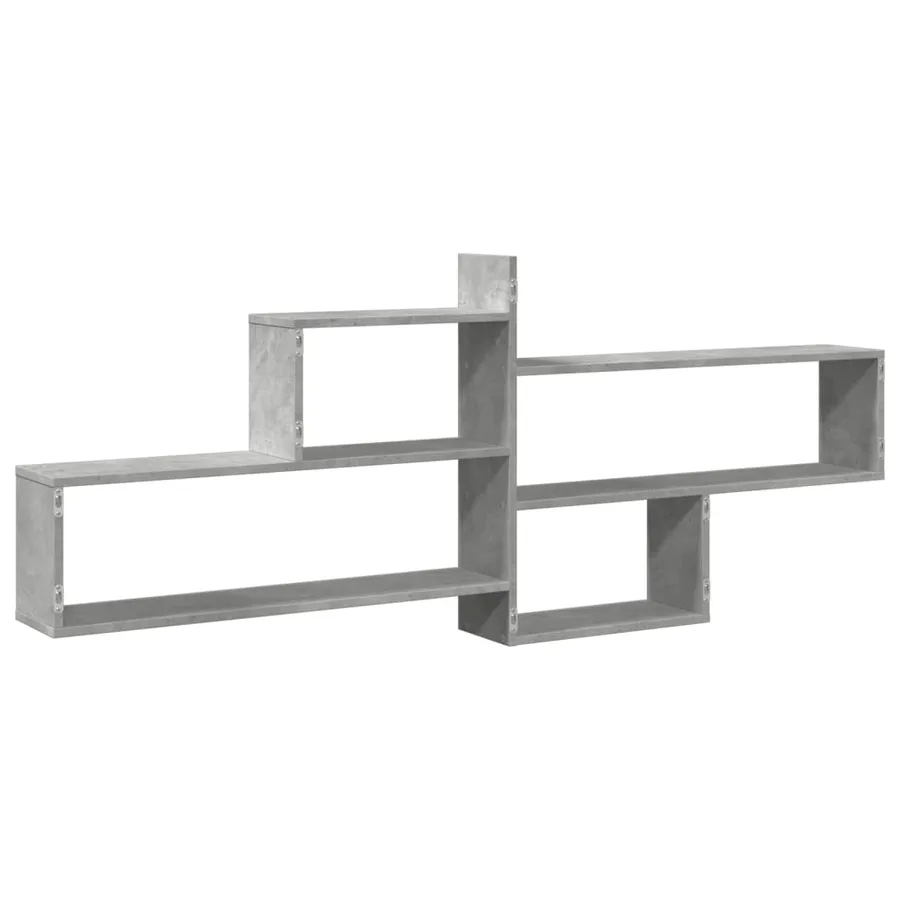 Étagère murale gris béton 167,5x18x68 cm bois d'ingénierie - 6