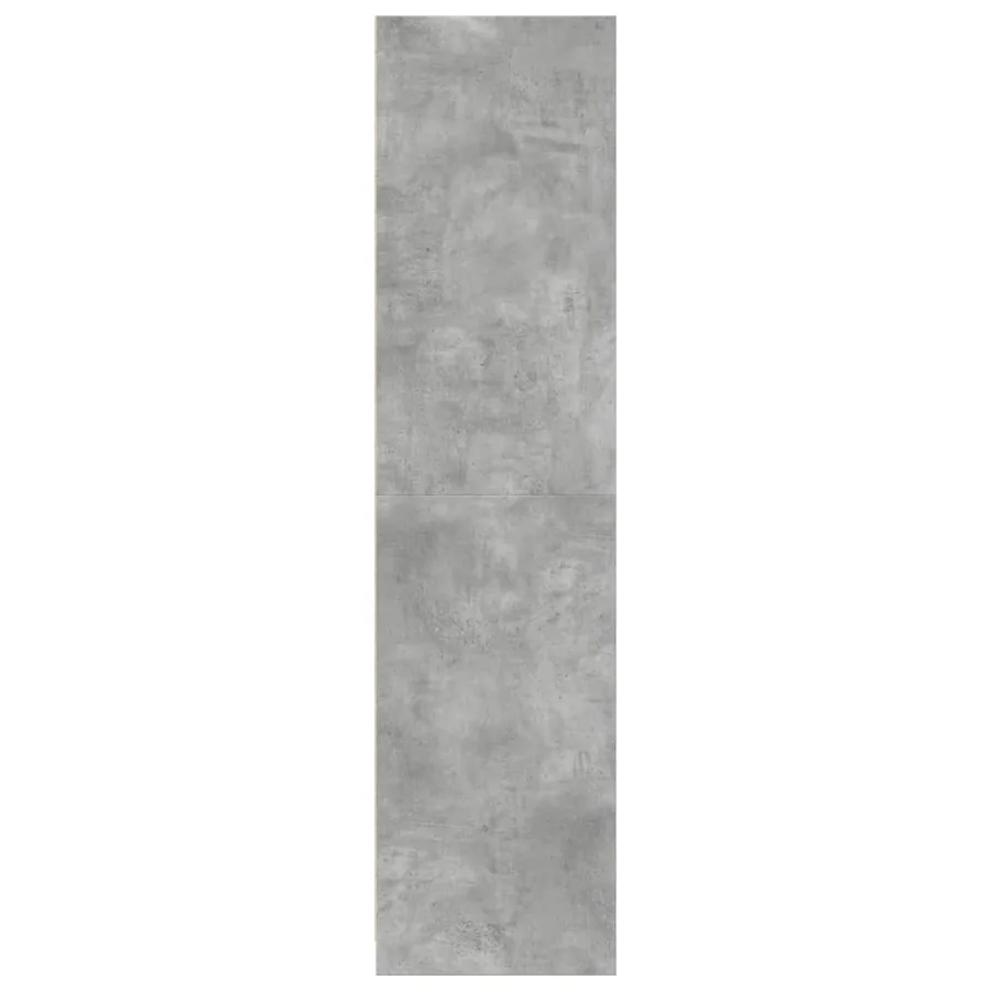 Garde-robe gris béton 30x50x200 cm bois d'ingénierie - 5