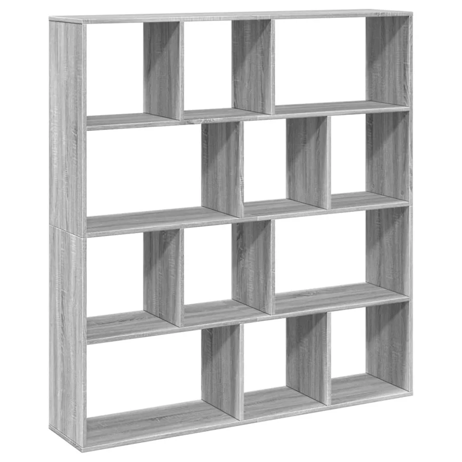 Bibliothèque sonoma gris 132x29x141,5 cm bois d'ingénierie - 2