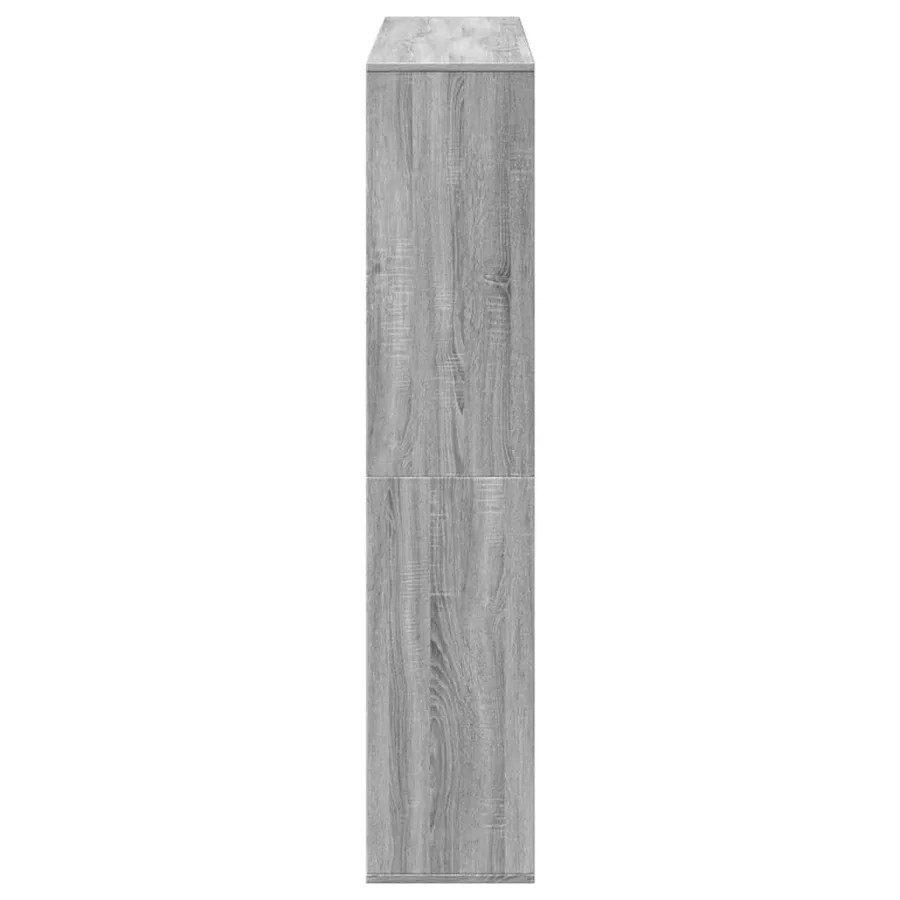 Bibliothèque sonoma gris 132x29x141,5 cm bois d'ingénierie - 6