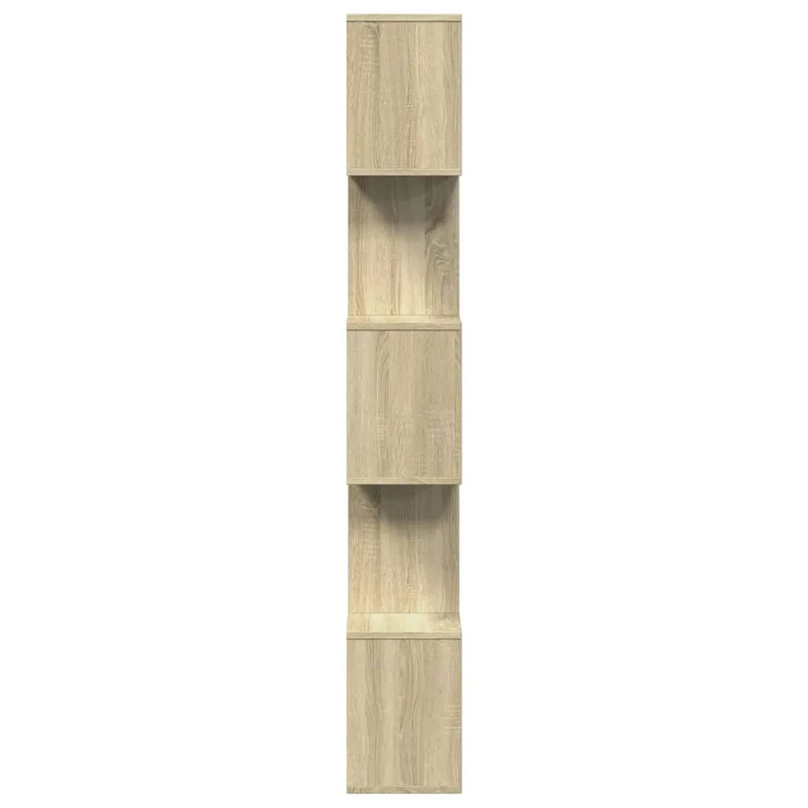 Étagère séparatrice de pièce 5 niveaux chêne sonoma 70x24x161cm - 7