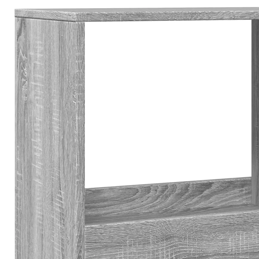 Cloison de séparation sonoma gris 100x33x175 cm bois ingénierie - 7