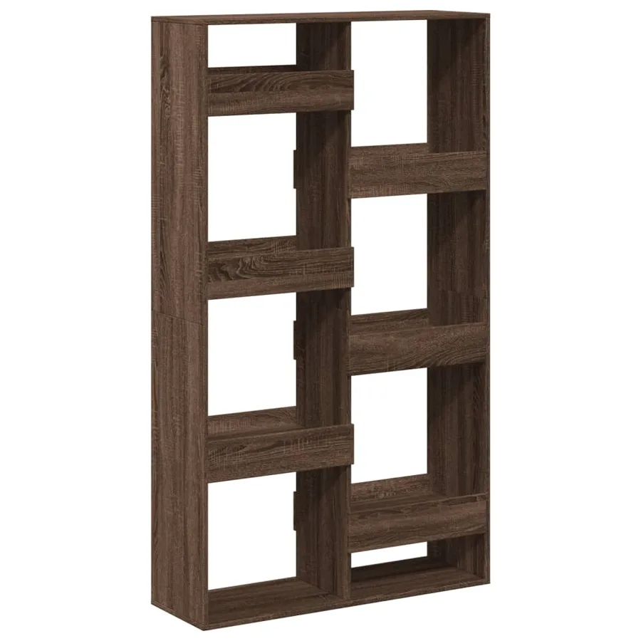 Bibliothèque chêne marron 100x33x175 cm bois d'ingénierie - 6