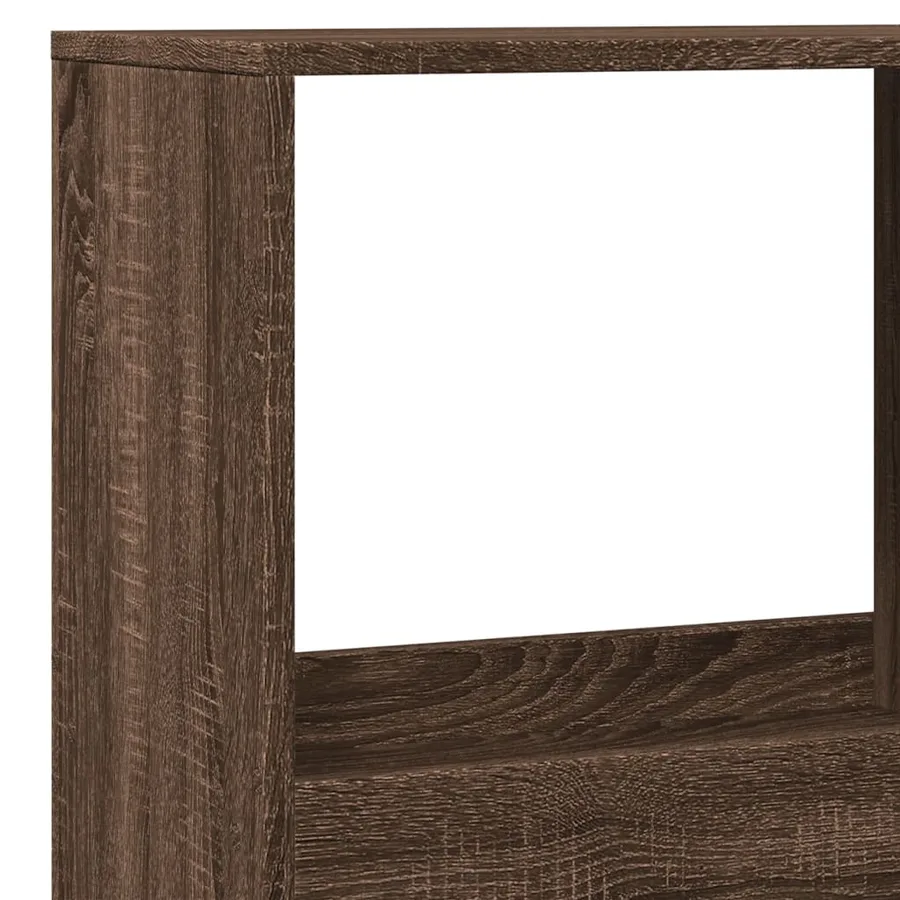 Bibliothèque chêne marron 100x33x175 cm bois d'ingénierie - 7