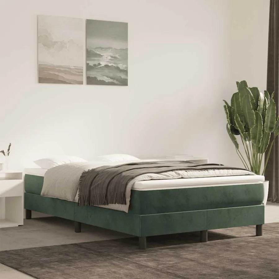 Matelas à ressorts ensachés 120 x 220 cm Vert foncé