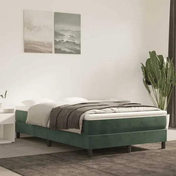 Matelas à ressorts ensachés 120 x 220 cm Vert foncé