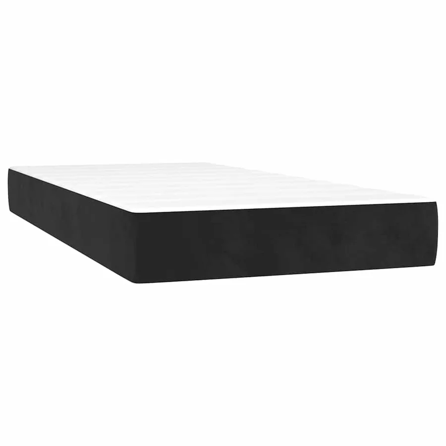 Matelas à ressorts ensachés 100 x 220 cm Noir - 2