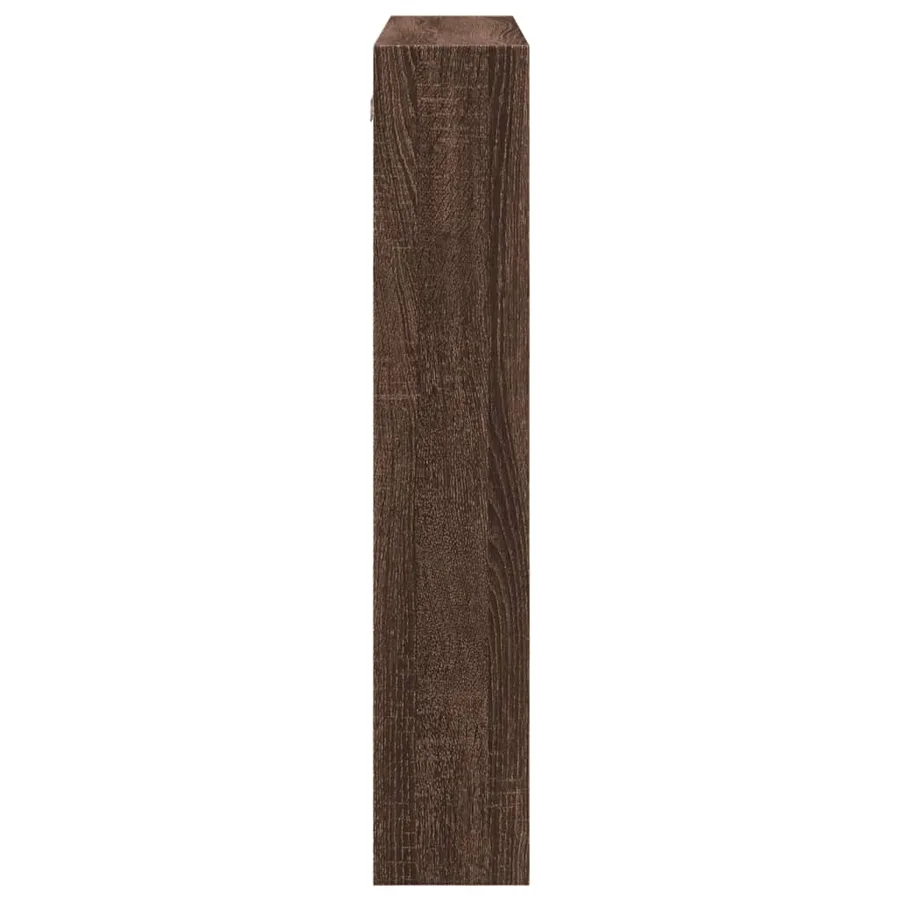 Armoire murale chêne marron 80x15x80 cm bois d'ingénierie - 5