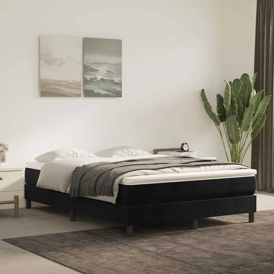 Matelas à ressorts ensachés 140 x 220 cm Noir