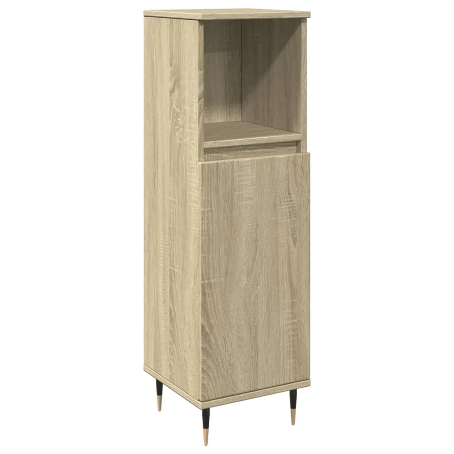 Ensemble de meubles de salle de bain 3 pcs chêne sonoma - 6