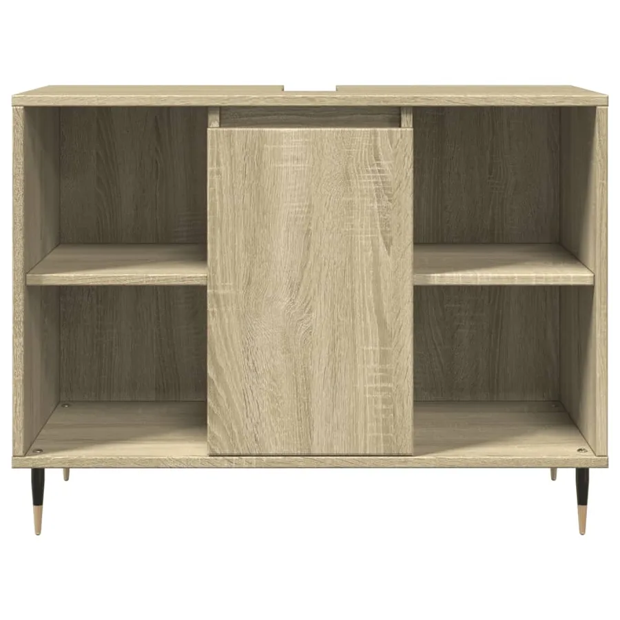 Ensemble de meubles de salle de bain 3 pcs chêne sonoma - 9