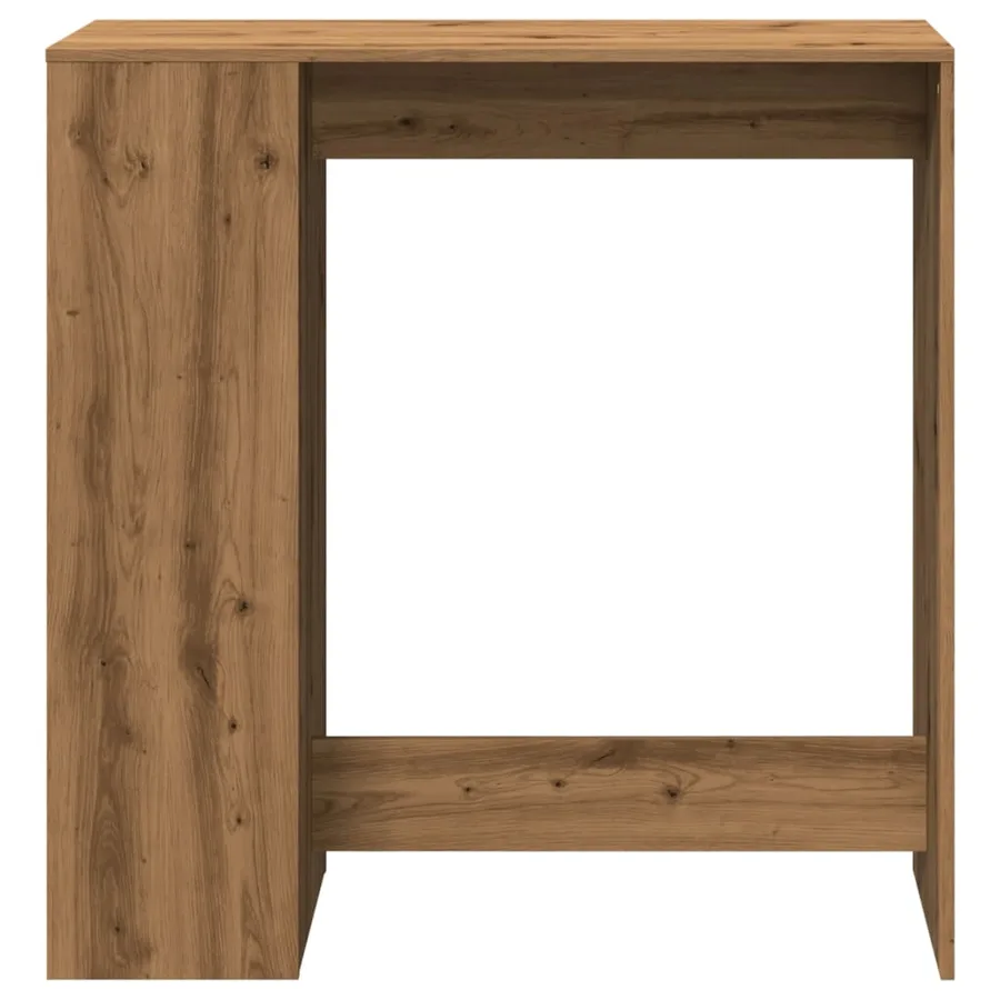 Table de bar avec étagères chêne artisanal bois d'ingénierie - 4