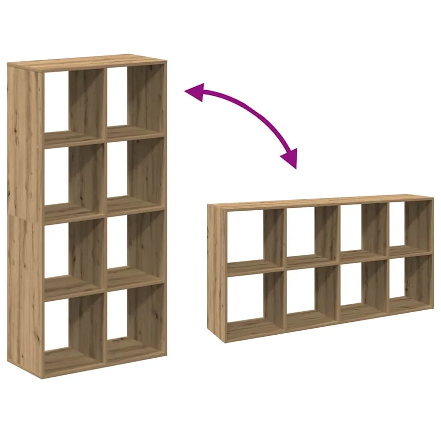 Étagère séparatrice de pièce chêne artisanal 69,5x29x137,5 cm - 10