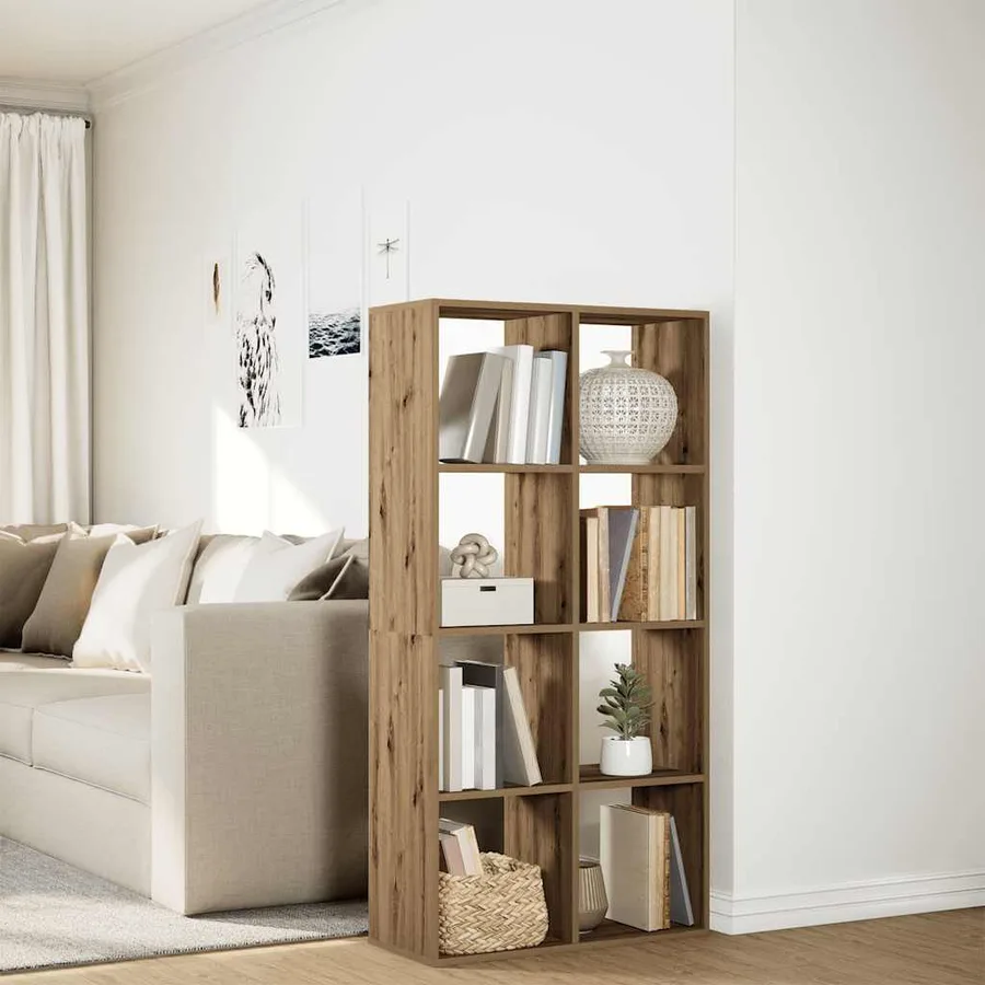 Étagère séparatrice de pièce chêne artisanal 69,5x29x137,5 cm - 4