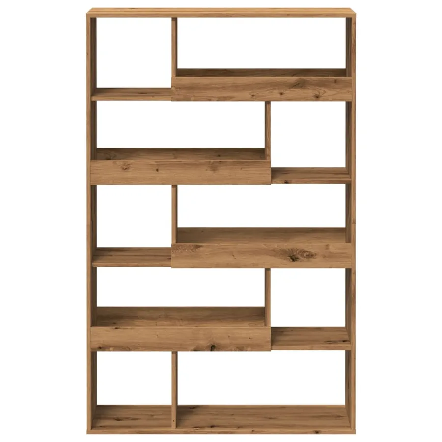 Bibliothèque chêne artisanal 100x33x156,5 cm bois d'ingénierie - 3