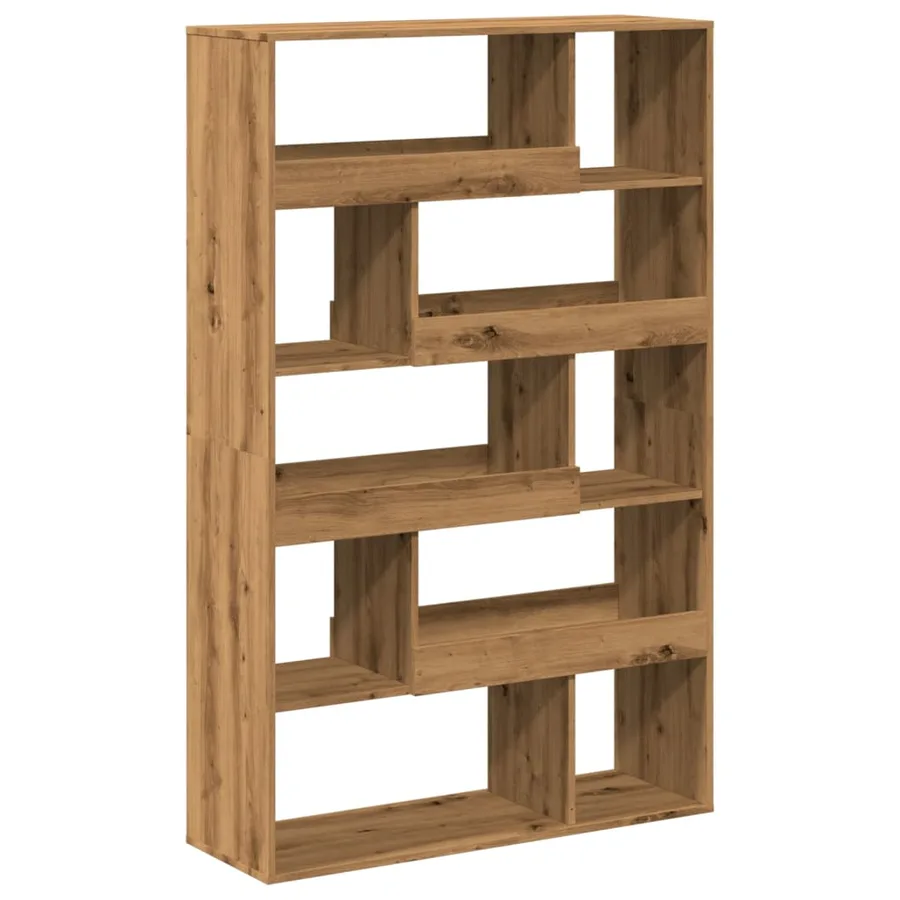 Bibliothèque chêne artisanal 100x33x156,5 cm bois d'ingénierie - 4