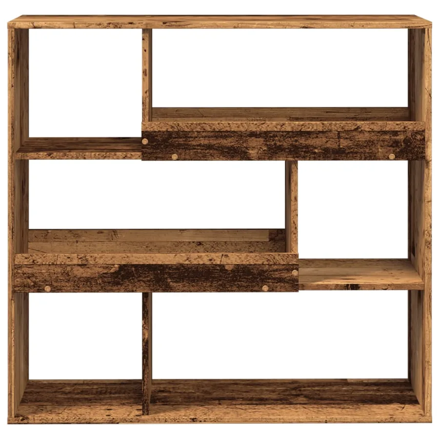 Bibliothèque/Séparateur de pièce vieux bois 100x33x94,5 cm - 4