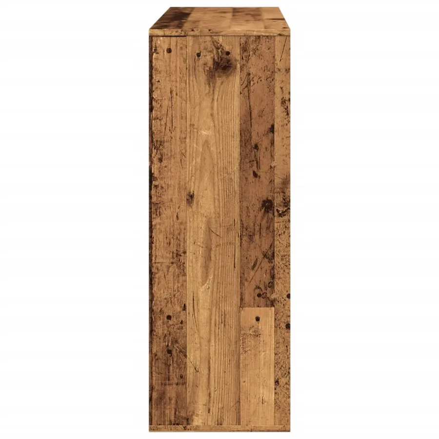 Bibliothèque/Séparateur de pièce vieux bois 100x33x94,5 cm - 5