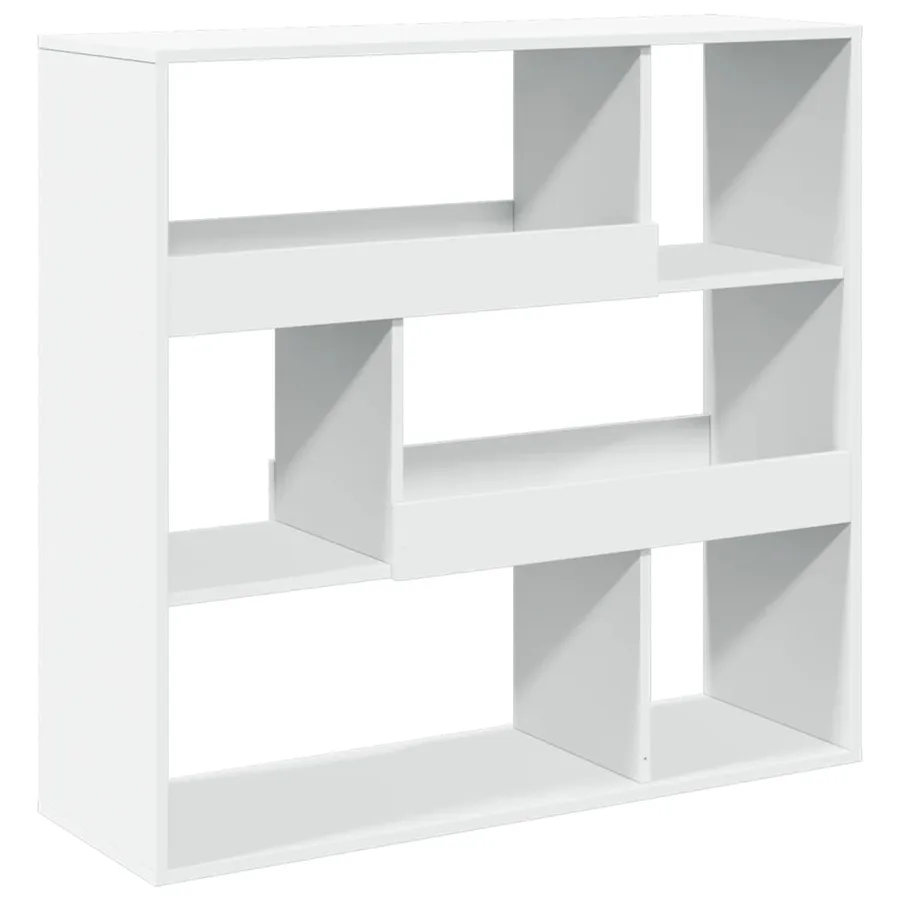 Cloison de séparation blanc 100x33x94,5 cm bois d'ingénierie - 6