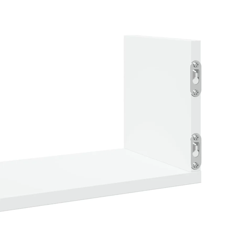 Étagères murales 3 pcs blanc 80x18x18 cm bois d'ingénierie - 8