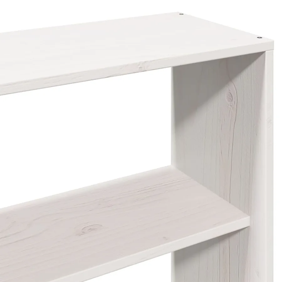 Tête de lit avec rangement blanc 180 cm bois massif de pin - 8