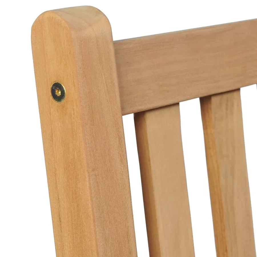 Chaises de jardin lot de 4 avec coussins vert vif Teck solide - 6