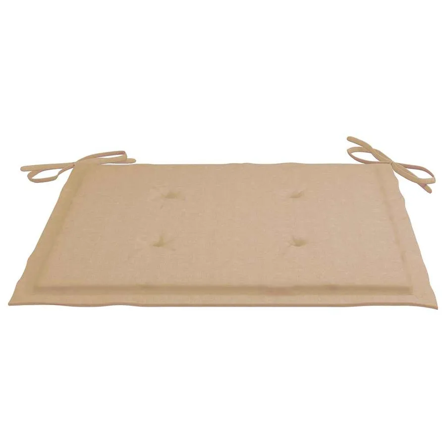 Chaises pliables de jardin avec coussins lot de 4 Teck solide - 9