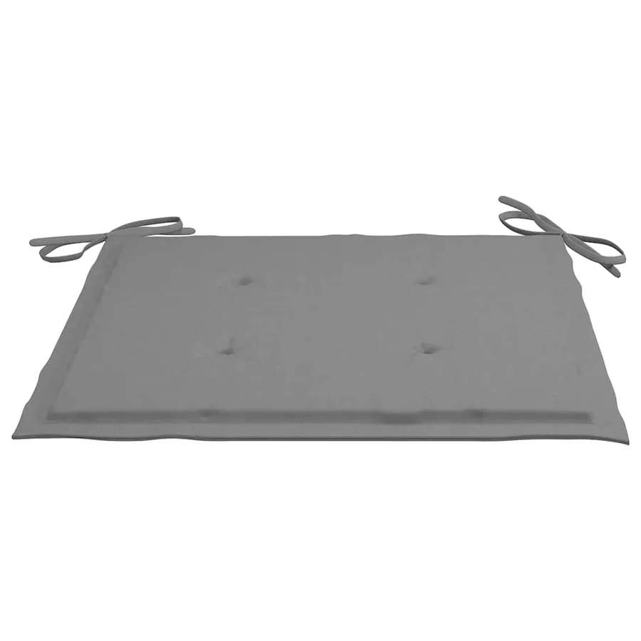 Chaises pliables de jardin avec coussins lot de 4 Teck solide - 9
