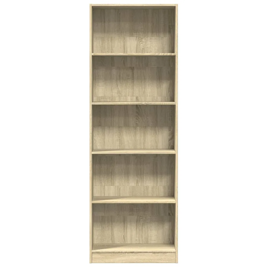 Bibliothèque chêne sonoma 60x24x176 cm bois d'ingénierie - 4