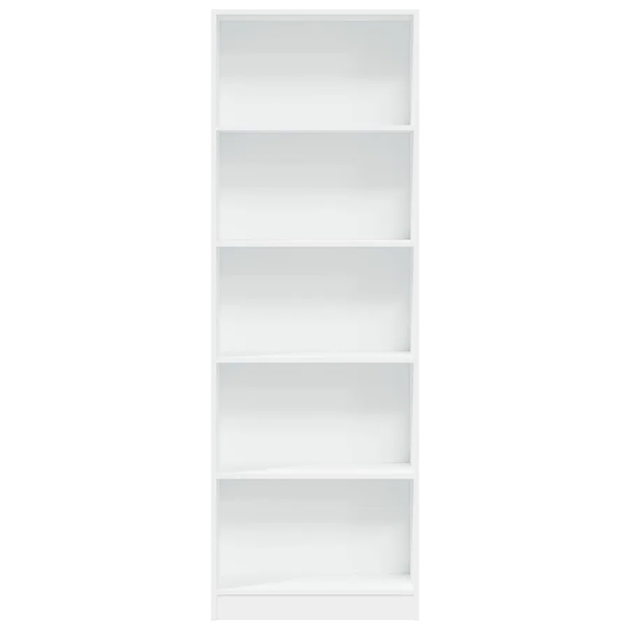 Bibliothèque Blanc 60x24x176 cm Bois d'ingénierie - 4
