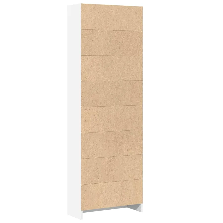 Bibliothèque Blanc 60x24x176 cm Bois d'ingénierie - 5