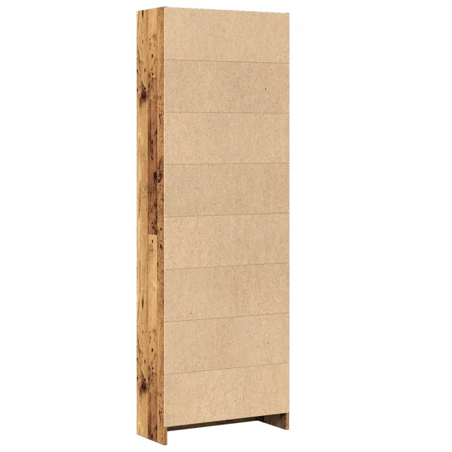 Bibliothèque vieux bois 60x24x176 cm bois d'ingénierie - 5